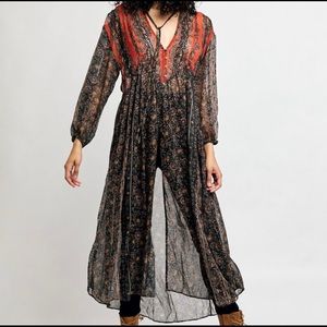 NWT Free People Free Flowing Maxi / Dark Combo